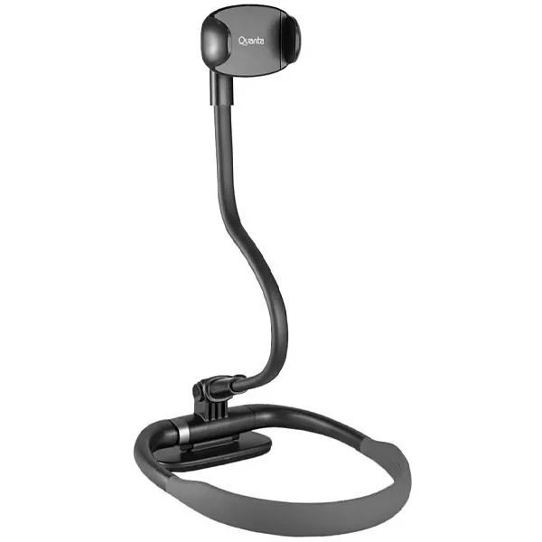SUPORTE CEL QUANTA QTSCM360 P/PESCOCO 4.7"-6.9" PRETO/CINZA
