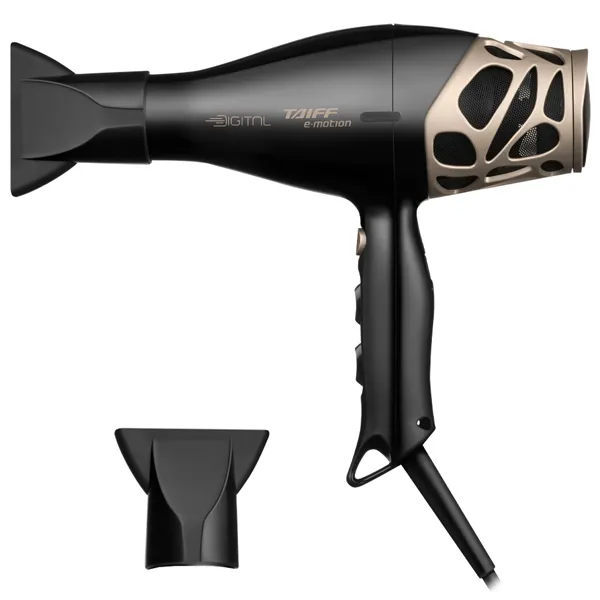 Secador de Cabelo Taiff E-Motion Digital SECM25BL 2.500 watts 127V ~ 50/60 Hz - Preto/Dourado