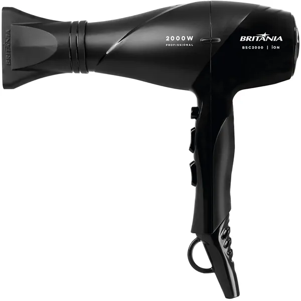 Secador de Cabelo Britânia BSC2000 2.000 watts 127V ~ 60 Hz - Preto