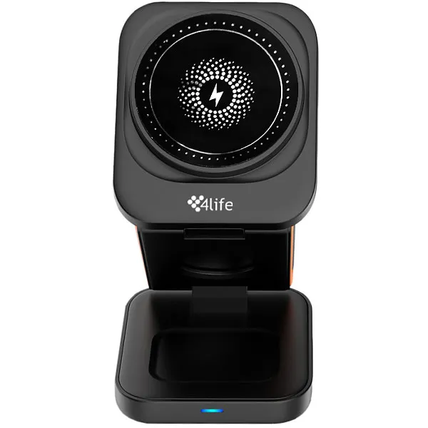 CARREGADOR WIRELESS 4LIFE FLWXC62 3EM1 MAGNETIC PRETO
