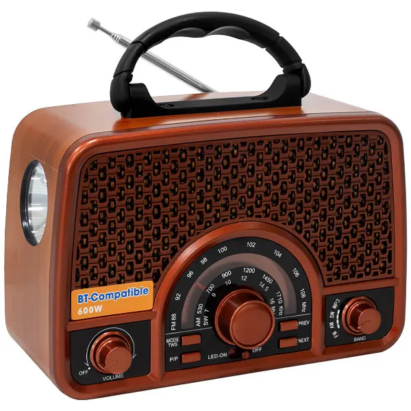 RADIO PORTATIL MEGASTAR RX2153BTP FM AM SW USB BLUETOOTH 2V MARROM