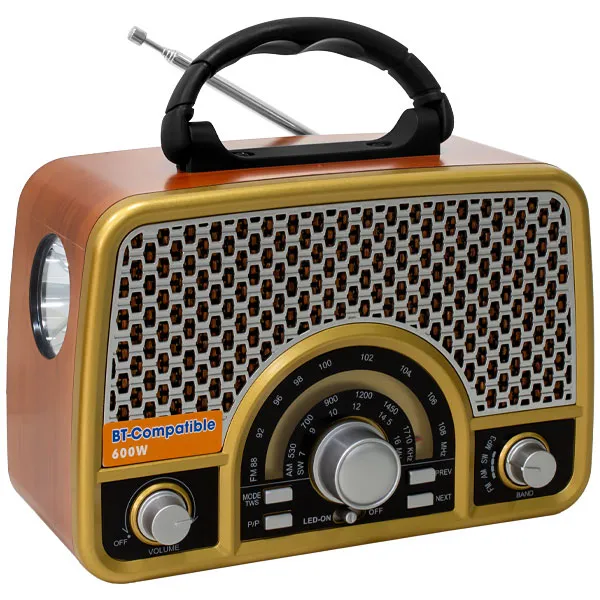 RADIO PORTATIL MEGASTAR RX2153BTG FM AM SW USB BLUETOOTH 2V DOURA/MARR
