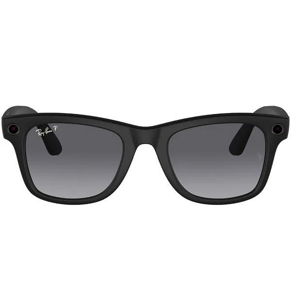 Gafas de Sol Ray Ban Meta Wayfarer RW4008 con Cámara/Wi-Fi - Matte Black/Polar Gradient Graphite