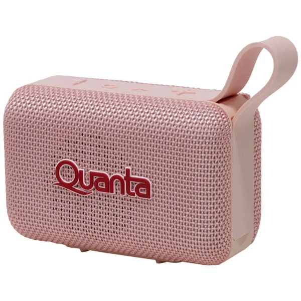 SPEAKER QUANTA QTSPS80 TWS BLUETOOTH USB AUXILIAR 8WATTS ROSA