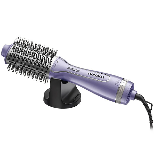 ESCOVA CABELO MONDIAL ES-21 SPACE SHINE 2V ROXO/SILVER