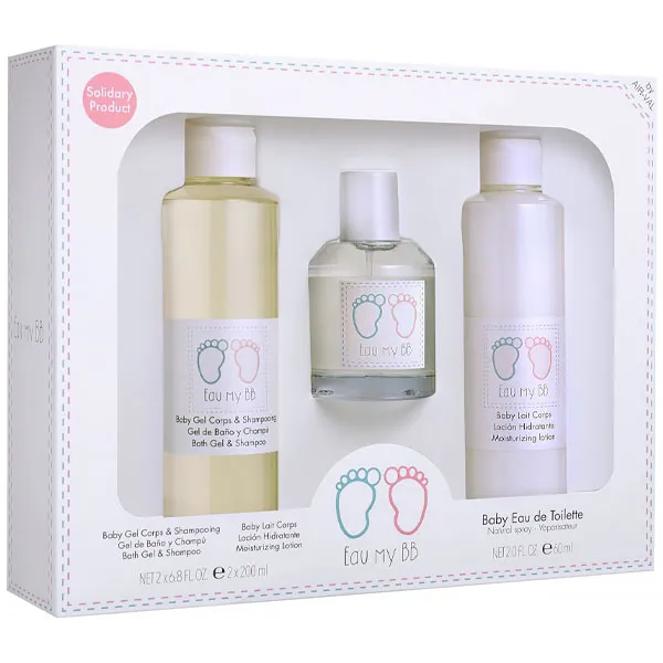 Perfume Infantil Eau My BB EDS 60 ml + Loção Corporal + Gel de Banho