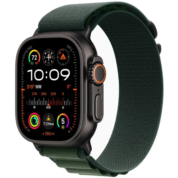 RELOGIO APPLE ULTRA 2 49MM CEL L MX4Q3LW/A ALPINE BLACK/GREEN