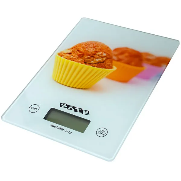 BALANCA SATELLITE A-WS8842 DIGITAL KITCHEN SCALE 7KG BRANCO/PRETO