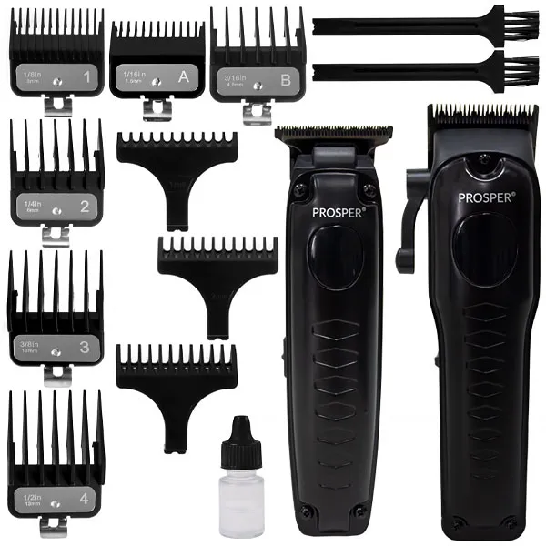 MAQUINA  PROSPER P-1901 KIT MAQUINA 2EM1 2V PRETO