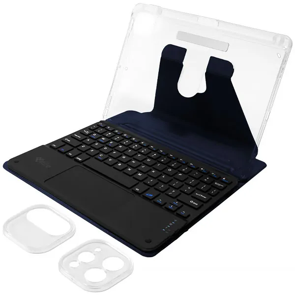 CAPA IPAD PRO 4LIFE FL11P360CTDB SMART MAGNETIC 11" C/TECLADO AZUL ESC