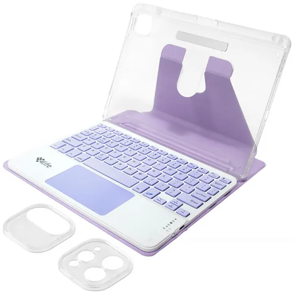 Capa + Teclado Magnético para iPad Pro de 11" 4life FL11P360CTDP - Dark Purple (Inglês)
