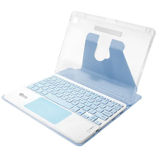 CAPA IPAD 4LIFE FL102360CTSB SMART MAGNETIC 10.2" C/TECLADO AZUL CLARO