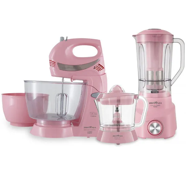 KIT COZINHA BRITANIA BKT51R 3EM1 1050WATTS 220V/50/60HZ ROSA