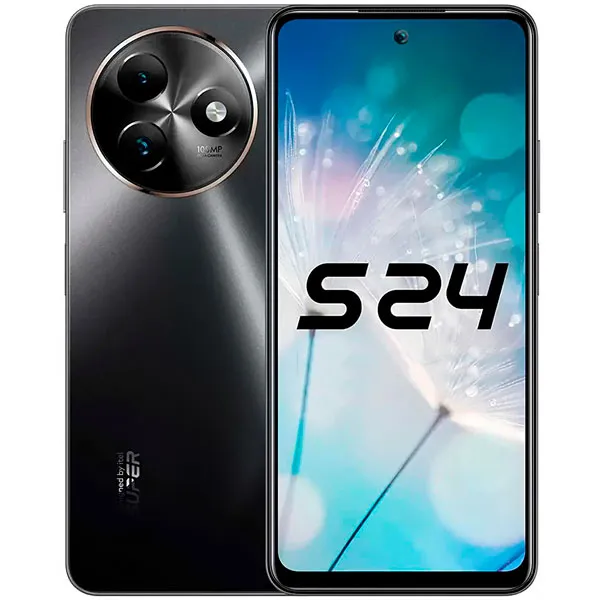 Smartphone itel S24 S667LN NFC Dual SIM de 128GB/4GB RAM de 6.6" 108MP/8MP - Starry Black