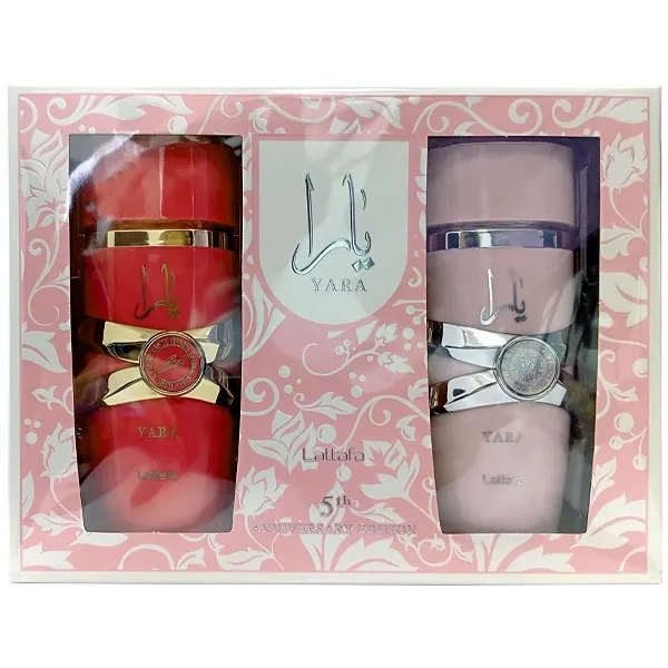 Kit Perfume Feminino Lattafa Yara EDP 100 ml + Perfume Yara Candy EDP 100 ml (Apenas a partir de 10 unidades)