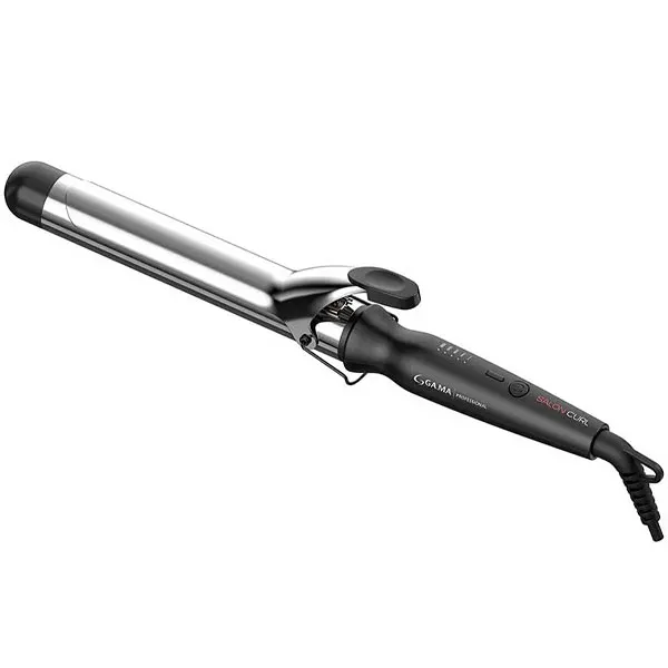 Modelador de Cabelo GAMA Salon Curl Airy de 32 mm 220 °C Bivolt - Preto/Prata