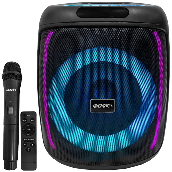 CAIXA KARAOK SATELLITE AS-L801 USB BLUETOOTH 1MICROFONE 160WATTS PRETO
