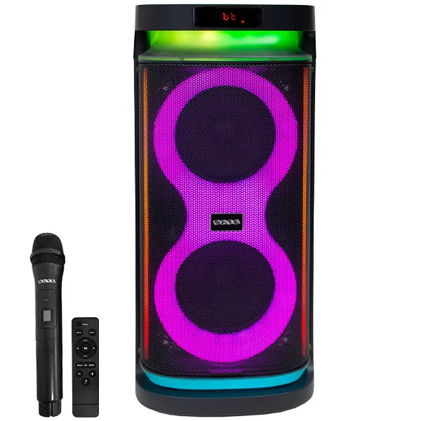 CAIXA KARAOK SATELLITE AS-L623 USB BLUETOOTH 1MICROFONE 200WATTS PRETO
