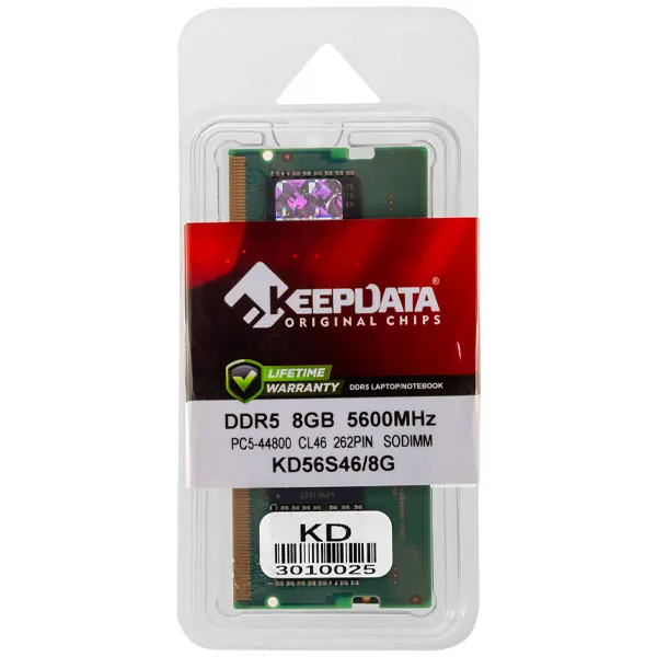 MEMORIA NB KEEPDATA DDR5 5600MHZ  8GB KD56S46/8G