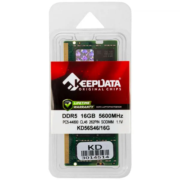 MEMORIA NB KEEPDATA DDR5 5600MHZ 16GB KD56S46/16G