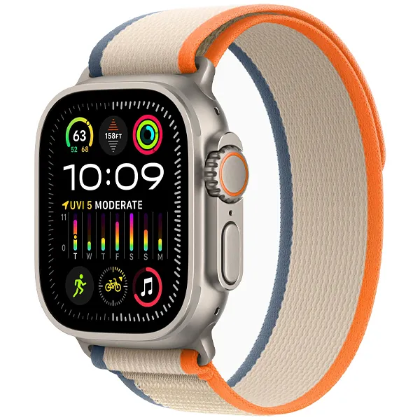 RELOGIO APPLE ULTRA 2 49MM CEL M/L MRF23BE/A TRAIL ANATEL ORANGE/BEIGE