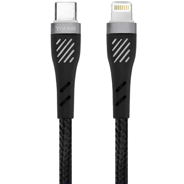 CABO  USB-C LIGHTNING YOOKIE CB65 1METRO PRETO