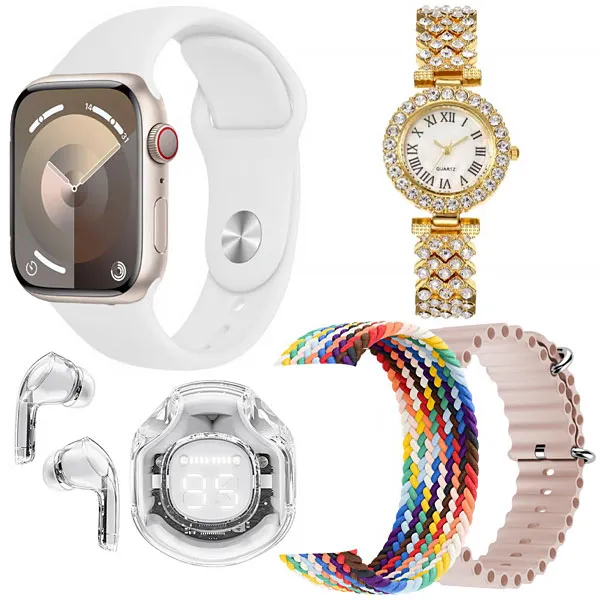 RELOGIO S/MARCA H28PLUS BIG SCREEN SMART WATCH DOURADO (KIT VARIADO)