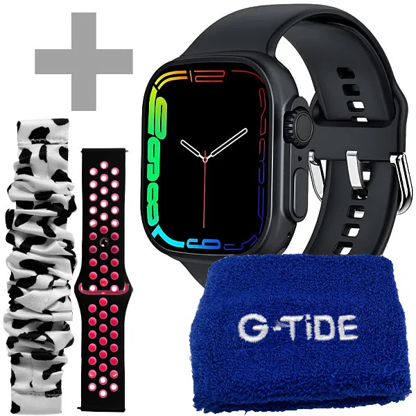 RELOGIO G-TIDE SWA017 STYLE AMOLED SMART WATCH PRETO +BOLSA
