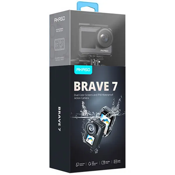 CAMERA AKASO BRAVE 7 20MP 4K WIFI CINZA