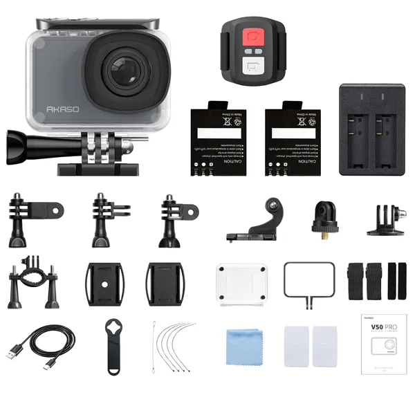 CAMERA AKASO V50 PRO 20MP 4K WIFI CINZA