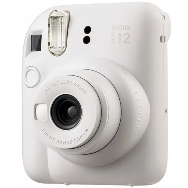 CAMERA FUJIFILM INSTAX MINI 12 BUNDLE COM FLASH PILHA BRANCO