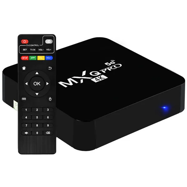 TV BOX MXQ PRO 4K UCD 5G (32GB+128GB)IPTV MAGIS ANDROID 11.1 PRETO