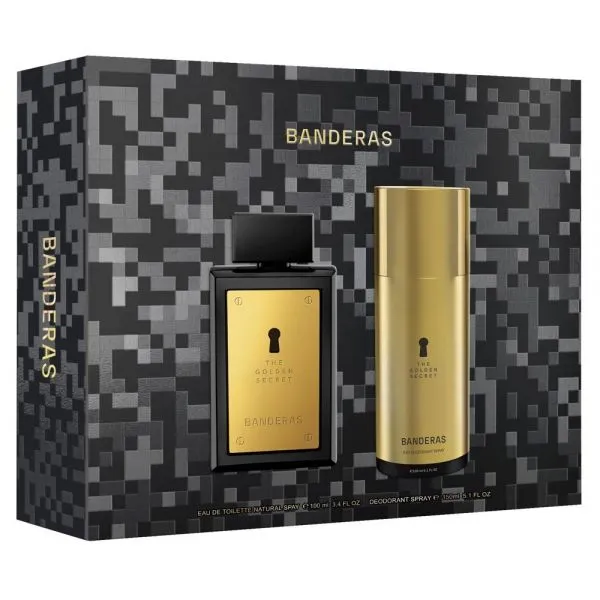 Kit Perfume Masculino Antonio Banderas The Golden Secret EDT 100 ml + Desodorante