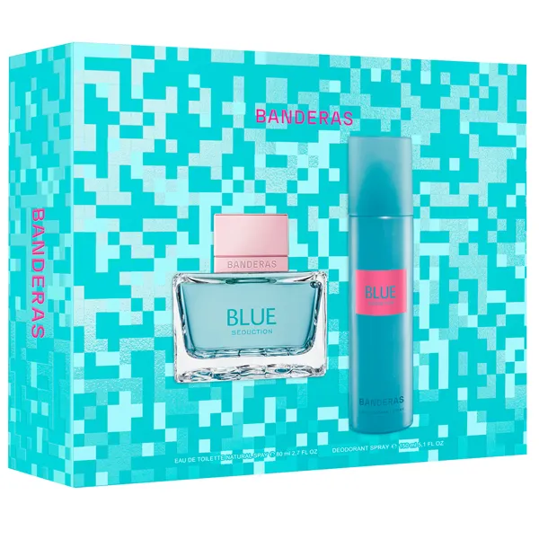 PERFUME FEMININO ANTONIO BANDERAS BLUE SEDUCTION EDT80+DEO150 KT(7533)