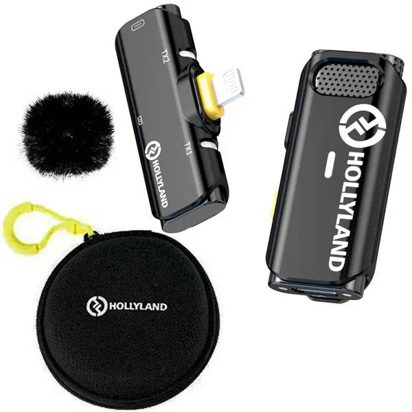 Microfone Sem Fio para Smartphone Hollyland LARK C1 Solo - Cool Black