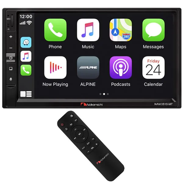 MULT MID NAKAMICHI NAM3510-M7 7" ANDROID BLUETOOTH USB M.SD PRETO