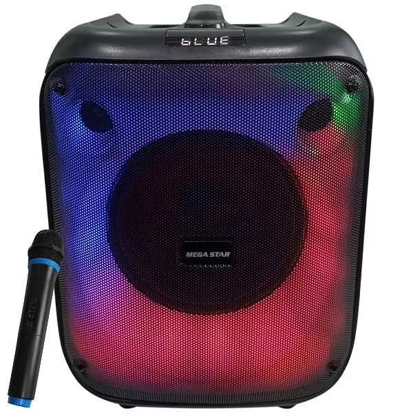 SPEAKER MEGASTAR HYJ801BT BLUETOOTH USB FM M.SD AUX 1MICROFONE 40W PRE