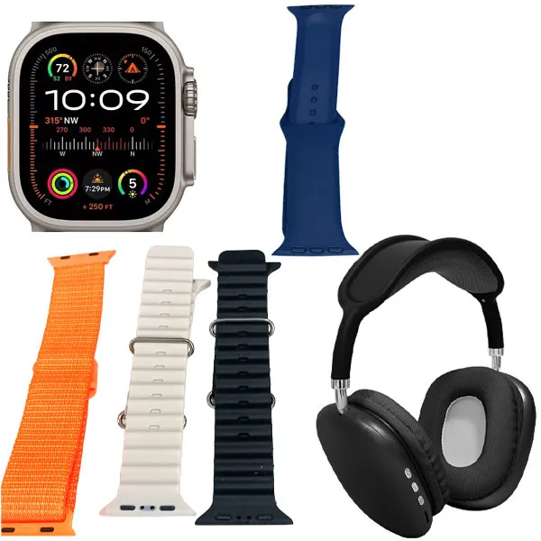 RELOGIO S/MARCA H37 ULTRA3 SMART WATCH DOURADO (KIT VARIADO)