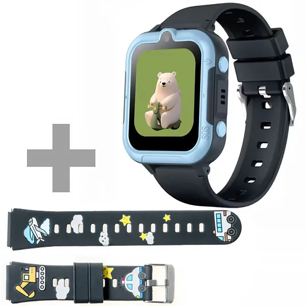 RELOGIO BLULORY U88 KIDS GPS LTE SMART WATCH CINZA/AZUL CLARO