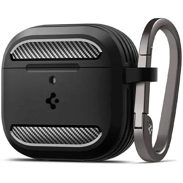 CAPA AIRPODS SPIGEN AIRPODS 4 ACS08642 RUGGED ARMOR PRETO