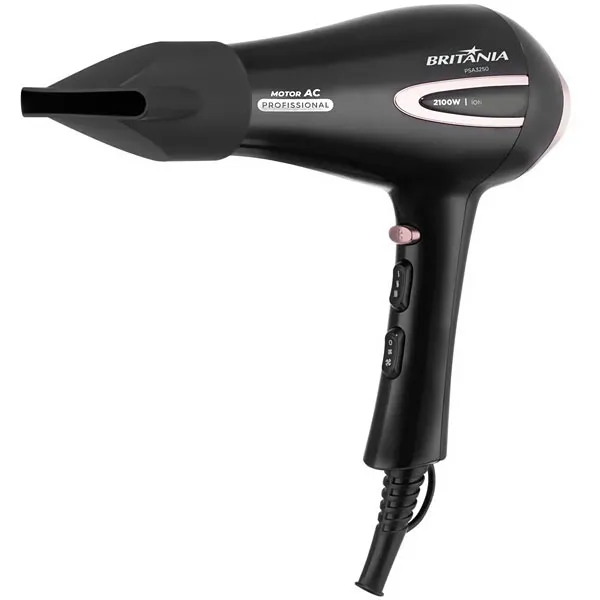 SECADOR BRITANIA PSA3250 POWER MAX 2100WATTS 220V/50/60HZ PRETO/ROSA