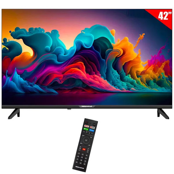TV  MEGASTAR 42" LED42SM SMART FULL HD ANDROID+CONVERSOR