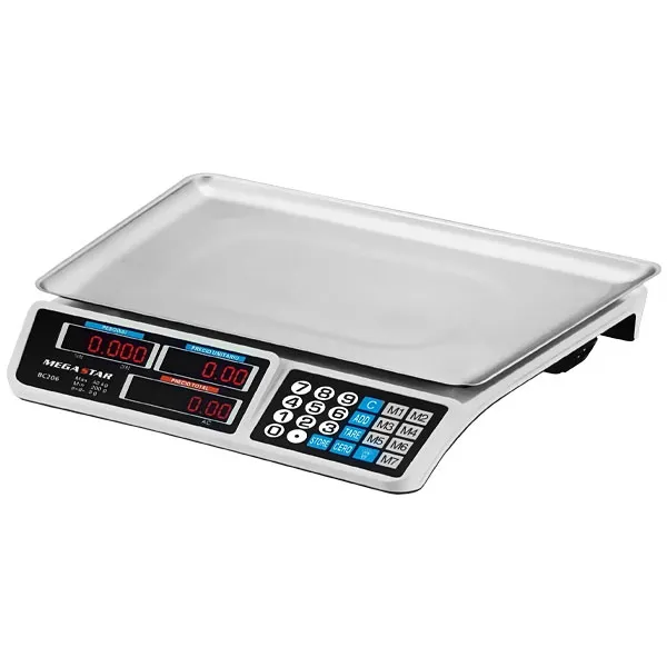 BALANCA MEGASTAR BC206 DIGITAL 40KG 2V BRANCO
