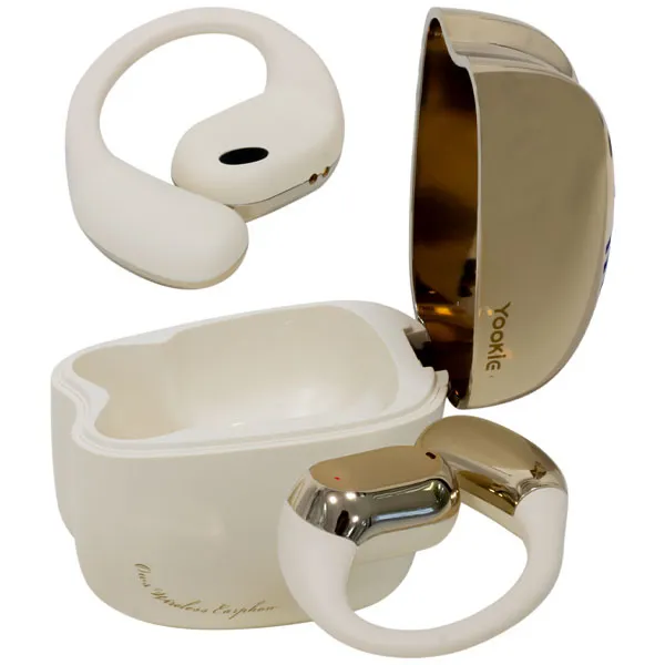 FONE BT YOOKIE YKS80 WIRELESS EARPHONE C/MICROFONE BEIGE/DOURADO