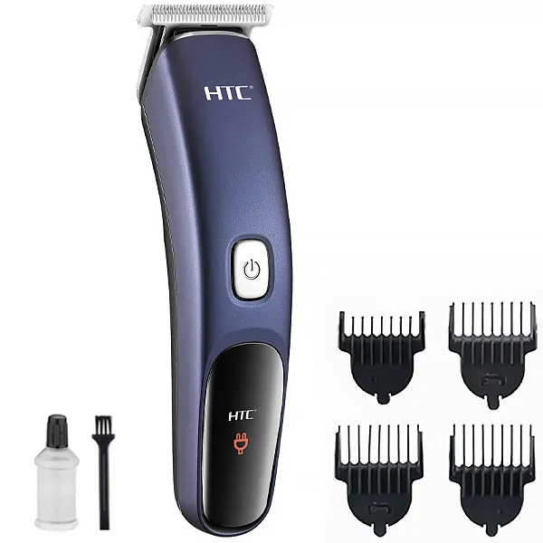 MAQUINA HTC AT-506 HAIR TRIMMER USB-C RECARREGAVEL 2V AZUL/PRETO