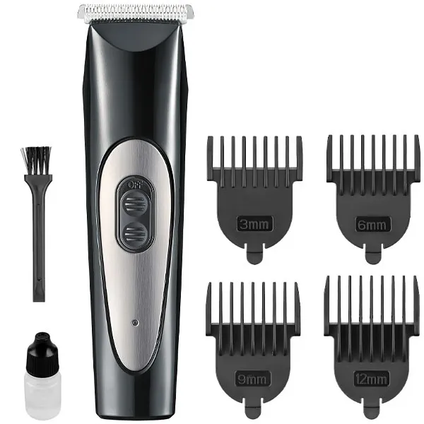 MAQUINA HTC AT-117 HAIR CLIPPER RECARREGAVEL 2V PRETO/SILVER