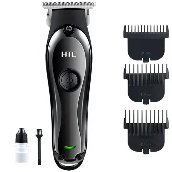 MAQUINA HTC AT-118 HAIR CLIPPER USB-C RECARREGAVEL 2V PRETO