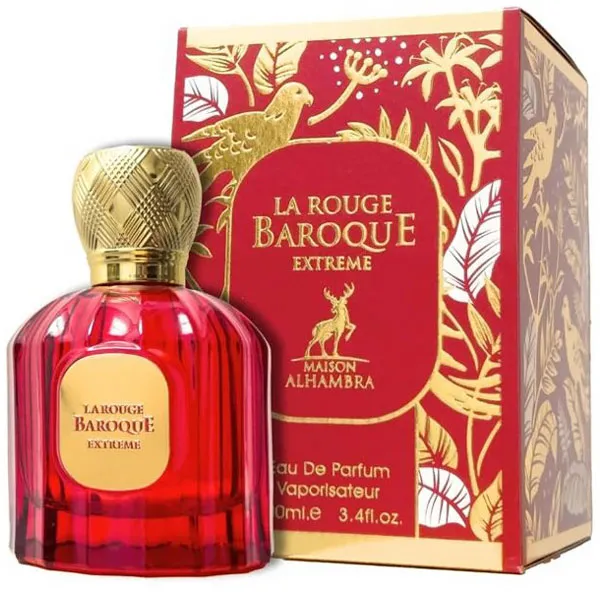 PERFUME FEMININO ARABE MAISON ALHAMBRA BAROQUE LA ROUG EXT EDP100(067.