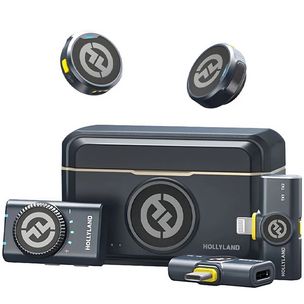 MICROFONE LAPELA HOLLYLAND LARK M2COMB(2TX+3RX)WIR USB-C LIGH CAM PRE