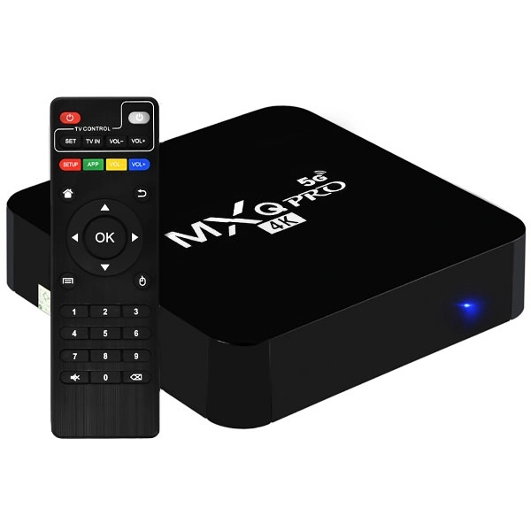 TV BOX MXQ PRO 4K UCD 5G (16GB+64GB)IPTV MAGIS ANDROID 11.1 PRETO
